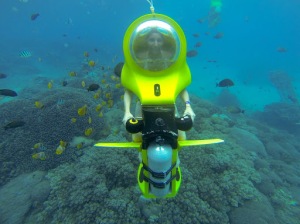 The Bali Underwater Scooter requires no diving license
